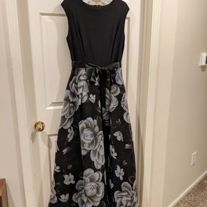 SLNY Black Ball Gown